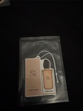 Giorgio Armani Si Car Air Freshener - Beige and White